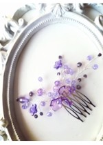 Мини гребенче - украса за коса за бал с кристали от серията Tender Verbena by Rosie